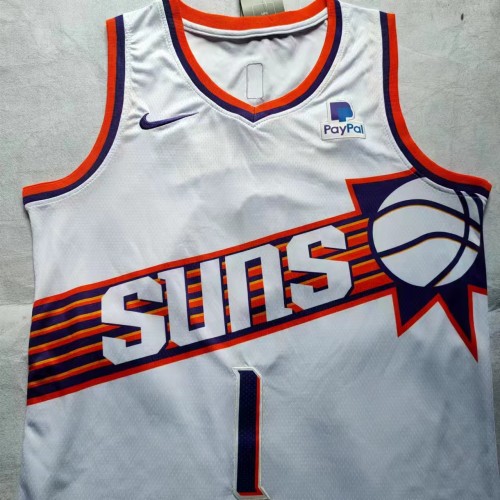 New 2023 Phoenix Suns 1 BOOKER White NBA Jersey