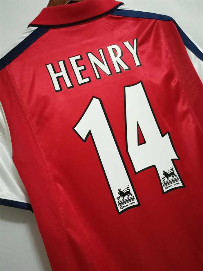 Retro Jersey Arsenal 2000-2002 Home Soccer Jersey Vintage Football Shirt