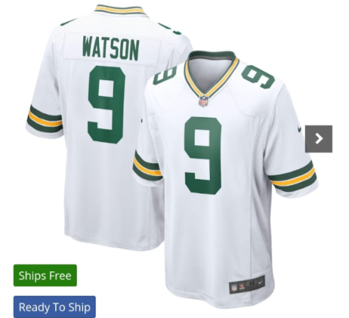 Packers 9 Watson White Vapor Untouchable Limited Jersey