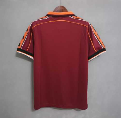 Retro Jersey 1998-1999 AS Roma Home Soccer Jersey Vintage Football Shirt