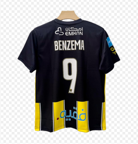 Benzema shirt for Fan Version 2023-2024 AI-Ittihad Home Soccer Jersey
