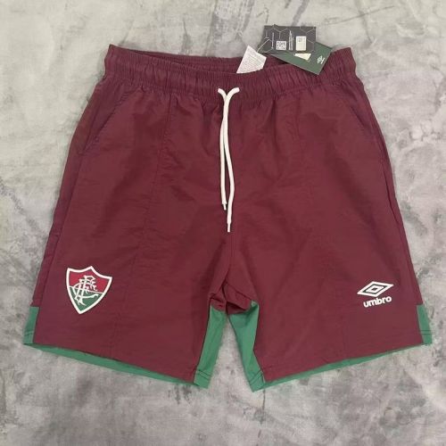 2023-2024 Fluminense Red/Green Soccer Training Shorts