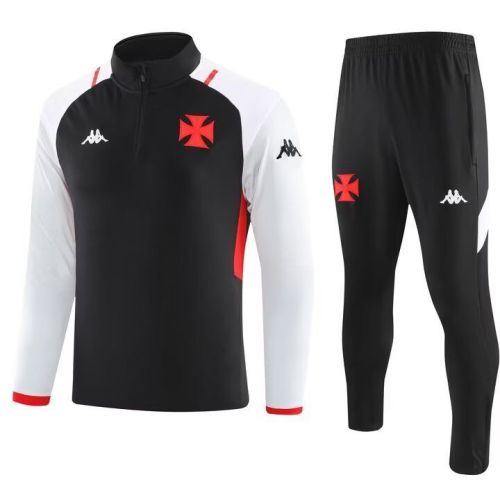 2023-2024 Vasco da gama Black/White Soccer Training Sweater and Pants