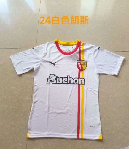 Maillot Lens Fan Version 2023-2024 RC Lens Third Away White Soccer Jersey