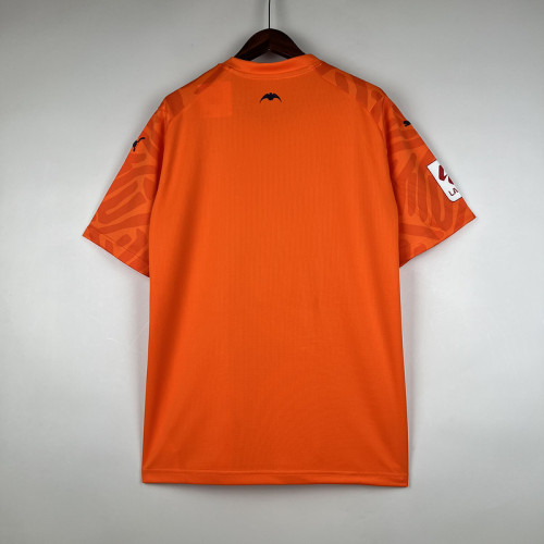 Fan Version 2023-2024 Valencia Third Away Orange Soccer Jersey