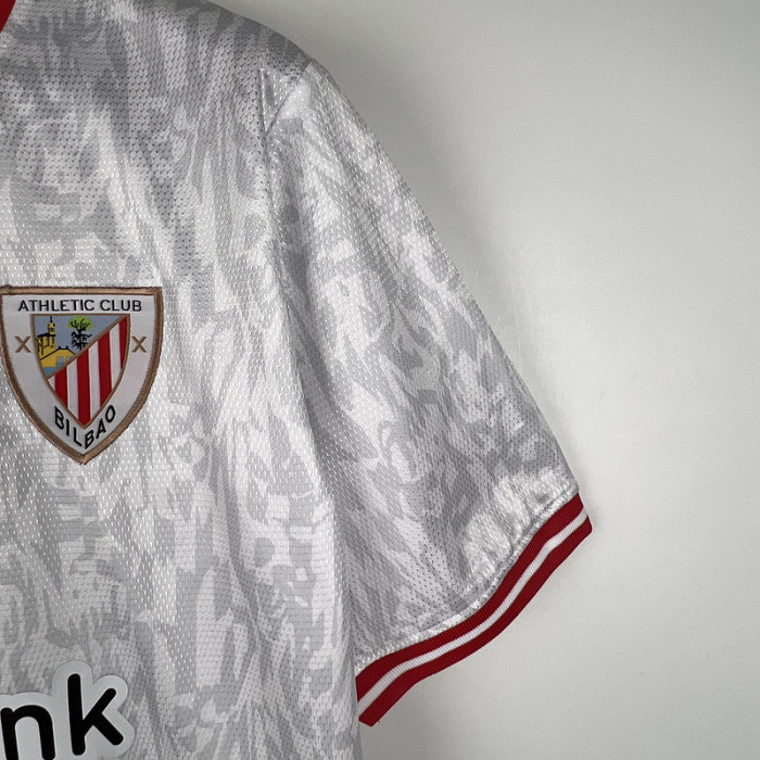 Fan Version 2023-2024 Athletic Bilbao Third Away White Soccer Jersey