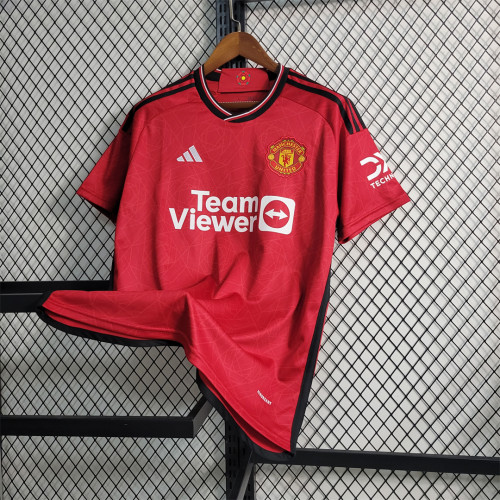 Fans Version 2023-2024 Manchester United Home Soccer Jersey Man U Football Shirt