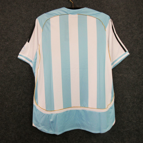 Retro Jersey Argentina 2006 Home Soccer Jersey Vintage Football Shirt