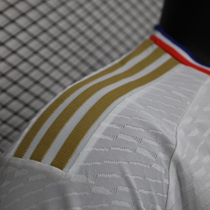 Maillot Lyon Player Version 2023-2024 Olympique Lyonnais Home Soccer Jersey
