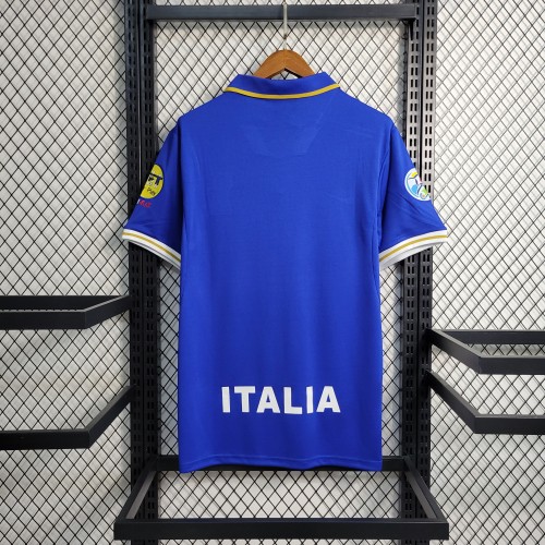 with Patch Retro Jersey 1996 Italy Home Soccer Jersey Vintage Football Shirt