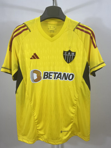 Fan Version 2023-2024 Atletico mineiro Yellow Soccer Training Jersey Football Shirt