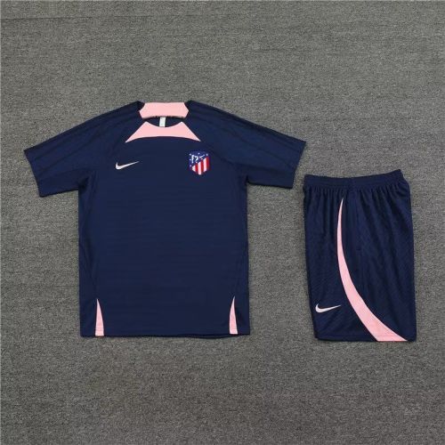 Adult Uniform 2023-2024 Atletico Madrid Borland Soccer Training Jersey and Shorts Football Kits