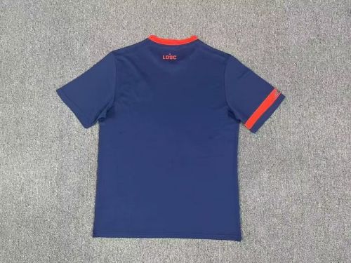 Fans Version 2023-2024 Lille Away Dark Blue Soccer Jersey Football Shirt