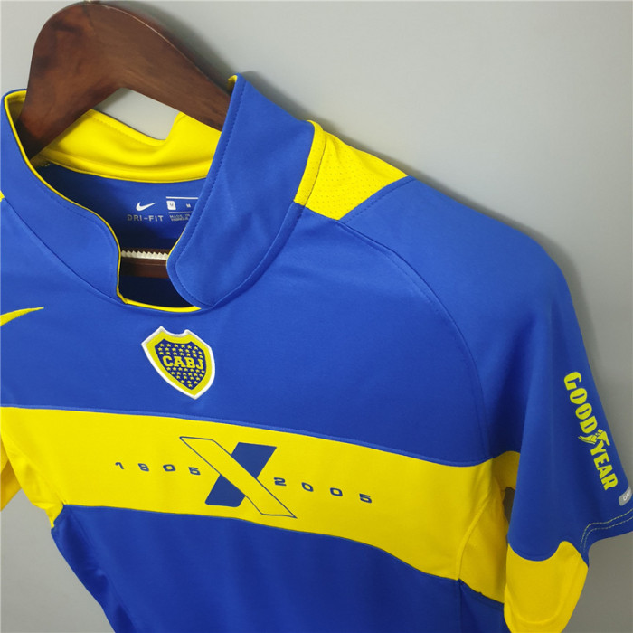 Retro Jersey 2005 Boca Juniors 9 PALERMO Home Soccer Jersey Vintage Football Shirt