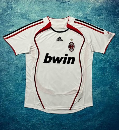 Retro Jersey 2006-2007 AC Milan Away White Soccer Jersey