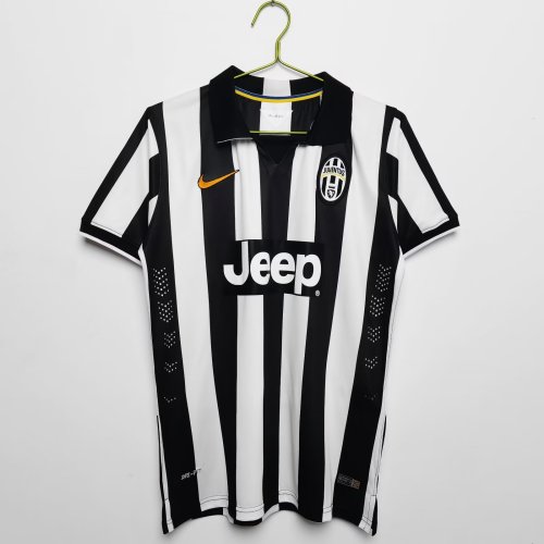 Retro Jersey 2014-2015 Juventus TEVEZ 10 Home Soccer Jersey Vintage Football Shirt