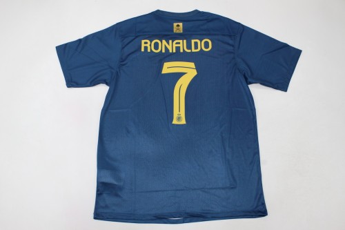 Fans Version 2023-2024 Al Nassr RONALDO 7 Away Soccer Jersey Football Shirt