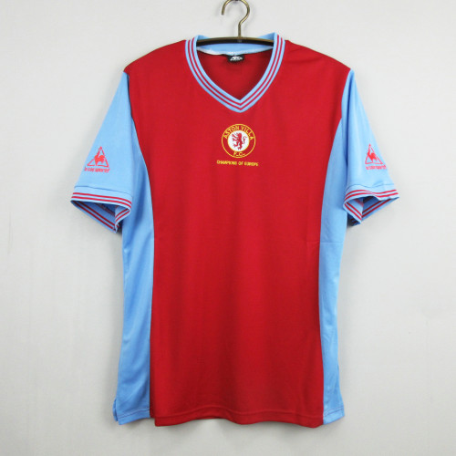 Retro Jersey Aston Villa 1981-1982 Home Soccer Jersey Vintage Football Shirt