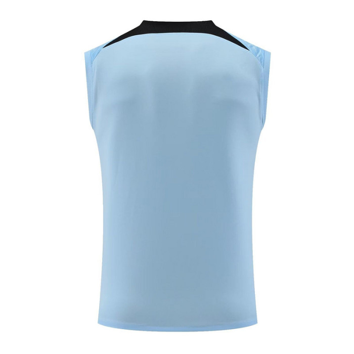 2023-2024 Inter Milan Light Blue Soccer Training Vest Football Shirt