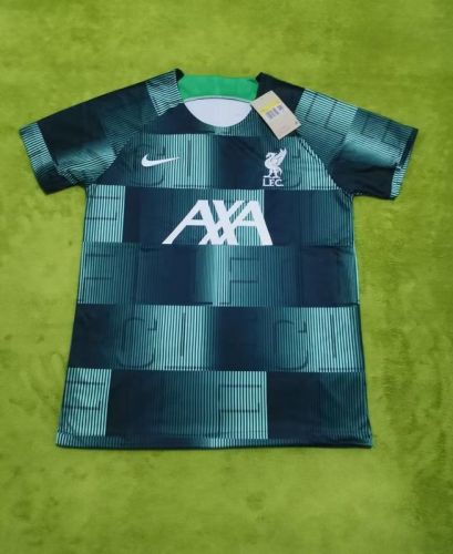 Fan Version 2023-2024 Liverpool Dark Green Soccer Training Jersey Football Shirt