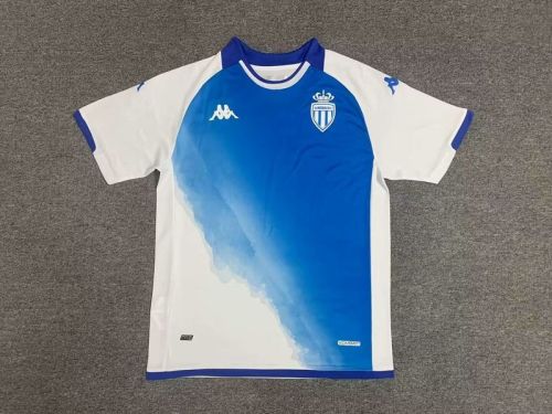 Fans Version 2023-2024 AS Monaco Away Blue/White Soccer Jersey