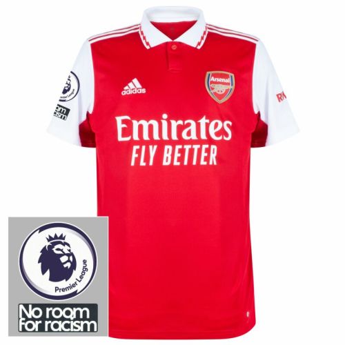 with No room For racism+ EPL Patch Fan Version 2023-2024 Arsenal Home Football Shirt Soccer Jersey