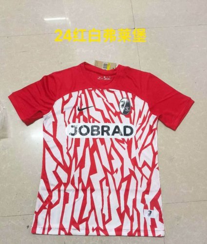 Fan Version 2023-2024 Freiburger FC Home Soccer Jersey Football Shirt