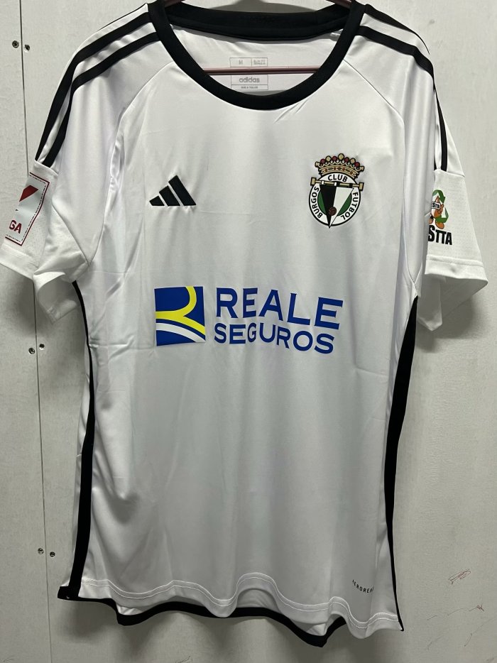 with LALIGA Patch Fans Version 2023-2024 Burgos Home Soccer Jersey