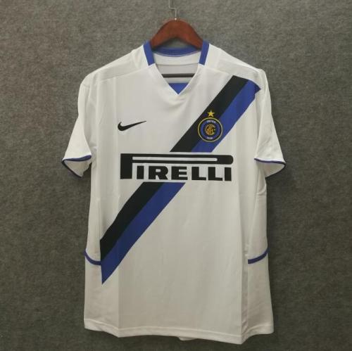 Retro Jersey Inter Milan 2002-2003 Away White Soccer Jersey Vintage Inter Football Shirt