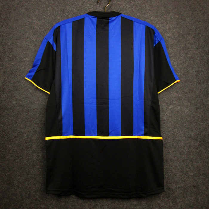 Retro Jersey Inter Milan 2002-2003 Home Soccer Jersey Vintage Football Shirt