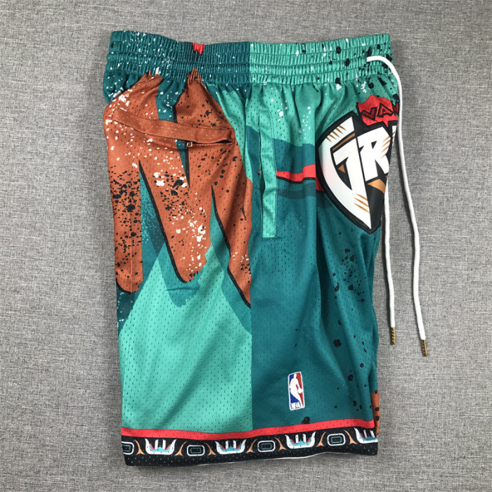 with Pocket Memphis Grizzlies NBA Shorts Green Swingman Basketball League Shorts