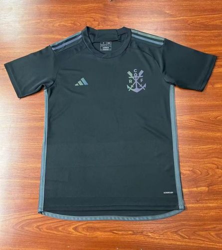 Fan Version 2023-2024 Flamengo Third Away Black Soccer Jersey