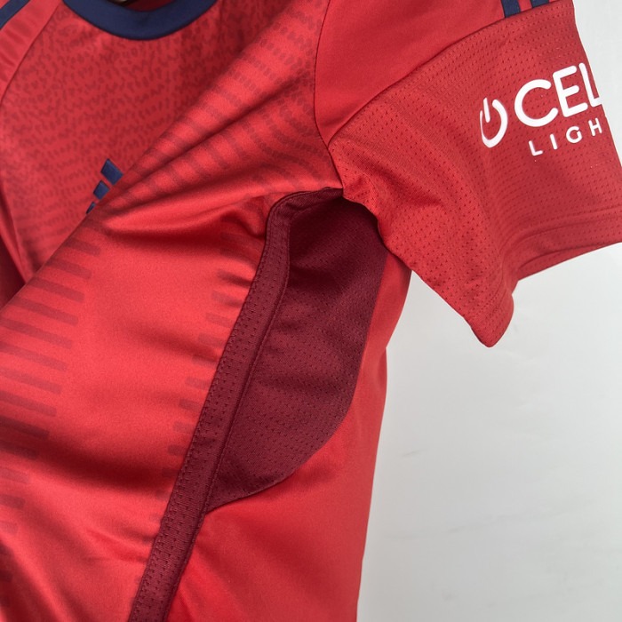 Fans Version 2023-2024 Osasuna Home Soccer Jersey Camisetas de Futbol