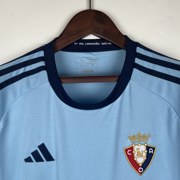 Fans Version 2023-2024 Osasuna Away Blue Soccer Jersey Camisetas de Futbol