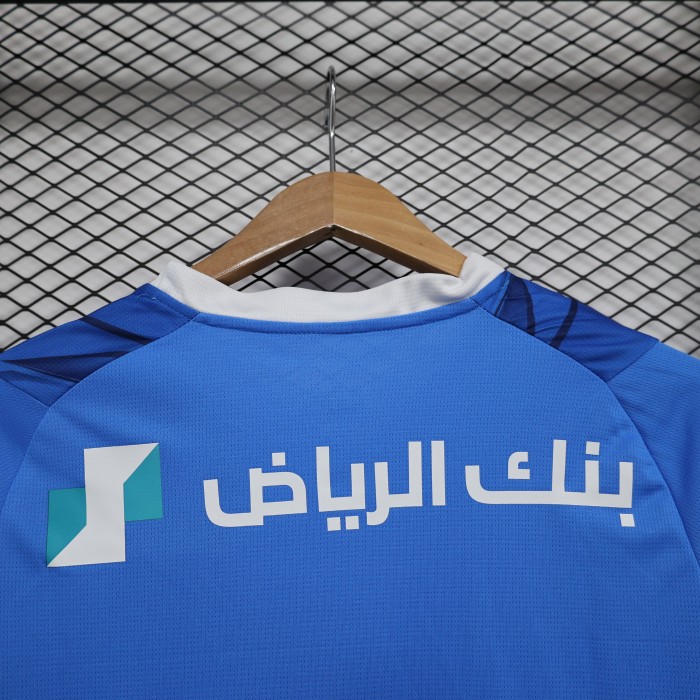 Fan Version 2023-2024 Al-Hilal Saudi Home Soccer Jersey