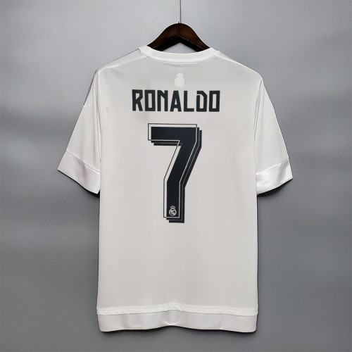 Retro Jersey 2015-2016 Real Madrid Ronaldo 7 Home Soccer Jersey Vintage Real Camisetas de Futbol