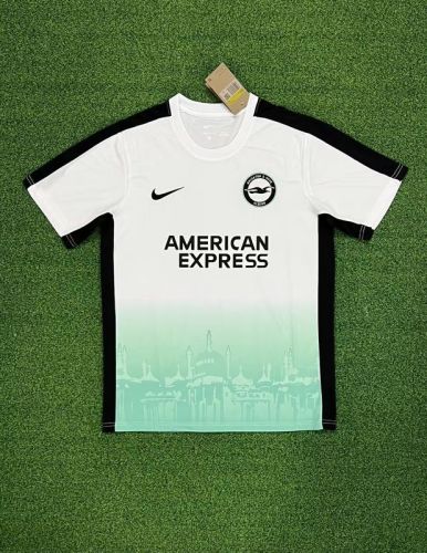 Fan Version 2023-2024 Brighton & Hove Albion Europa League Limited Edition White/Green Soccer Jersey Football Shirt