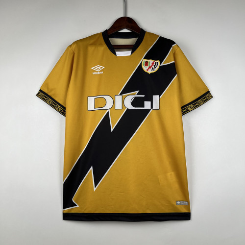 Fans Version 2023-2024 Rayo Vallecano Third Away Golden Soccer Jersey
