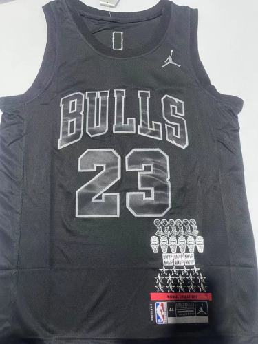 2023 Chicago Bulls 23 JORDAN Black NBA Jersey Basketball Shirt