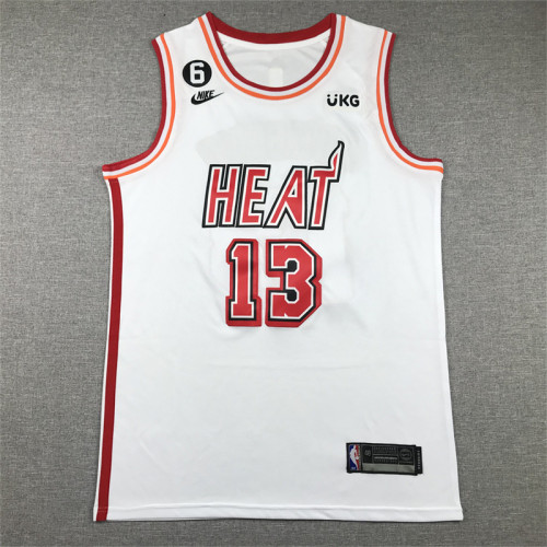 Classic Miami Heat 13 ADEBAYO White NBA Jersey Basketball Shirt
