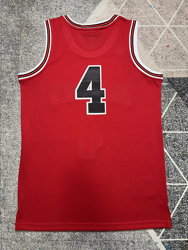 Slam Dunk 4 Red NBA Jersey Shohoku Basketball Shirt