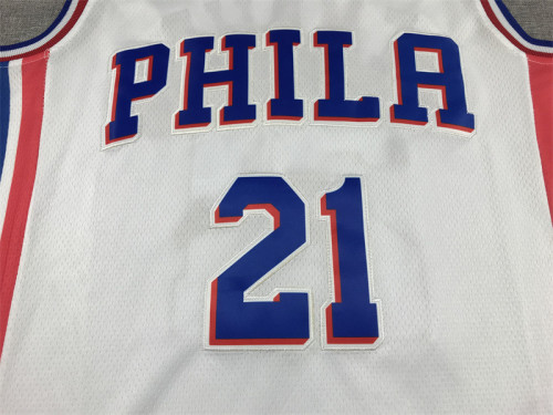 Philadelphia 76ers EMBIID 21 White NBA Jersey Basketball Shirt