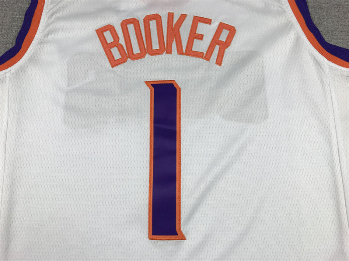 Phoenix Suns 1 BOOKER White NBA Jersey Basketball Shirt