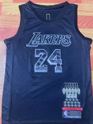 Los Angeles Lakers 24 KOBE BRYANT Black NBA Jersey Basketball Shirt