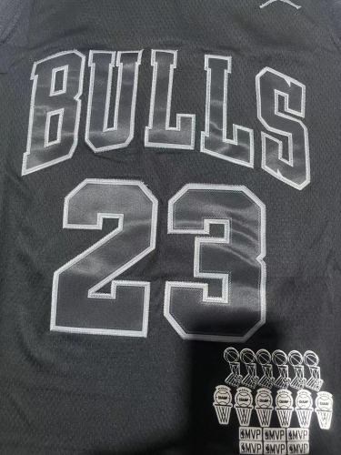 2023 Chicago Bulls 23 JORDAN Black NBA Jersey Basketball Shirt