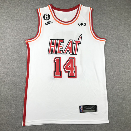 Classic Miami Heat 14 HERRO White NBA Jersey Basketball Shirt