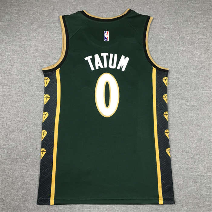 2023 City Editon Boston Celtics 0 TATUM Green NBA Jersey Basketball Shirt