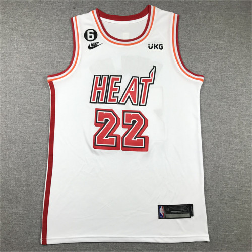Classic Miami Heat 22 BUTLER White NBA Jersey Basketball Shirt