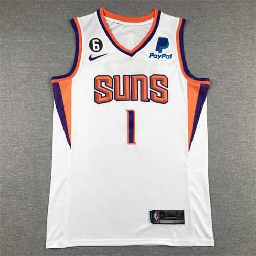 Phoenix Suns 1 BOOKER White NBA Jersey Basketball Shirt