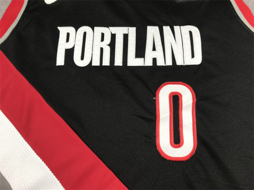 2023 Portland Trail Blazers 00 HENDERSON Black NBA Jersey Basketball Shirt